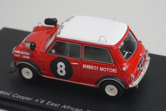 1:43 Spark S2660 Mini Cooper East African Safari 1967 #8 model car