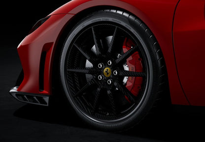 [ Pre-order ] P18269B1 BBR 1:18 Ferrari 296 Speciale Rosso Corsa with black roof (clear case included)