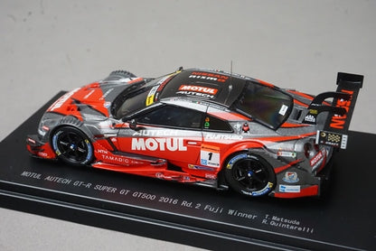 1:43 EBBRO 45397 Nissan Motul Autech GT-R Super GT500 Fuji Rd.2 Winner 2016 #1 Tsugio Matsuda / R. Quintarelli
