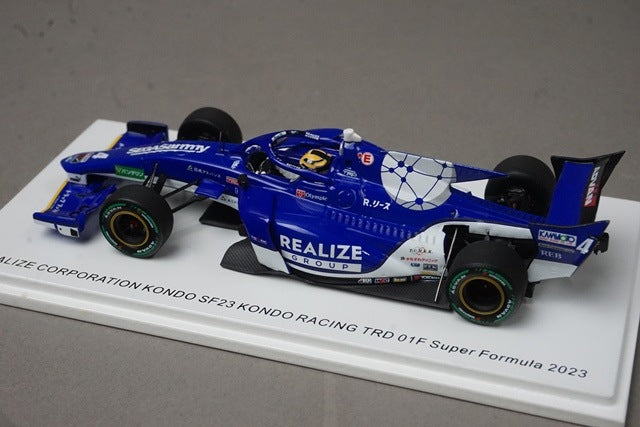 1:43 Spark SFJ004 Realize Corporation Kondo SF23 TRD 01F Super Formula model car
