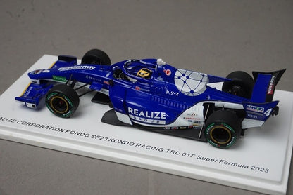 1:43 Spark SFJ004 Realize Corporation Kondo SF23 TRD 01F Super Formula model car