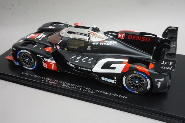 1:18 SPARK 18S644 Toyota GR010 Hybrid Toyota Gazoo Racing Le Mans 24H 2nd 2024 #7
