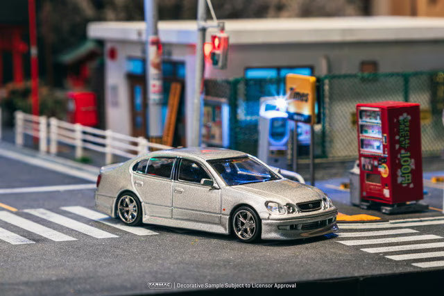 T64G-081-SL Tarmac Works 1:64 Toyota VERTEX Toyota Aristo JZS161 Silver
