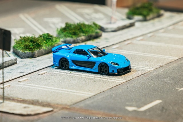 [ Pre-order ] T64G-075-BL Tarmac Works 1:64 Mazda RX-7 VeilSide Fortune7 Blue