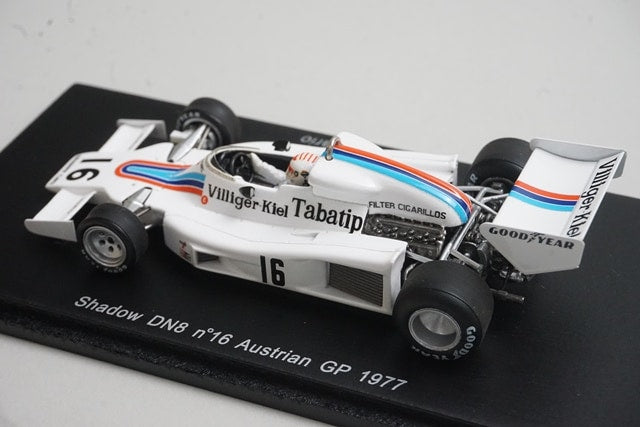 1:43 SPARK S3830 Shadow DN8 Austrian GP 1977 #16 A. Merzario model car