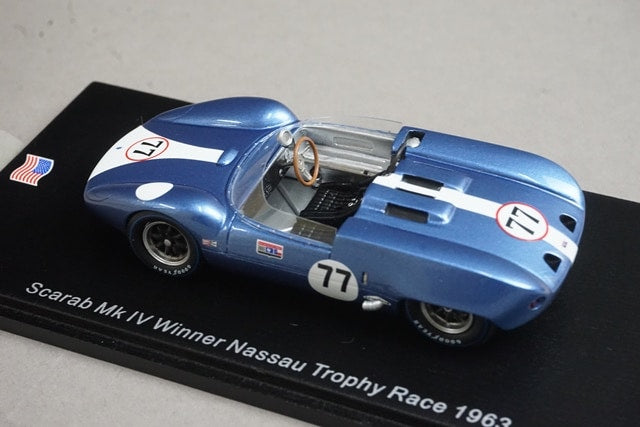 1:43 SPARK US109 Scarab MK4 Nassau Trophy Race Winner 1963 #77 A.J. Foyt model car