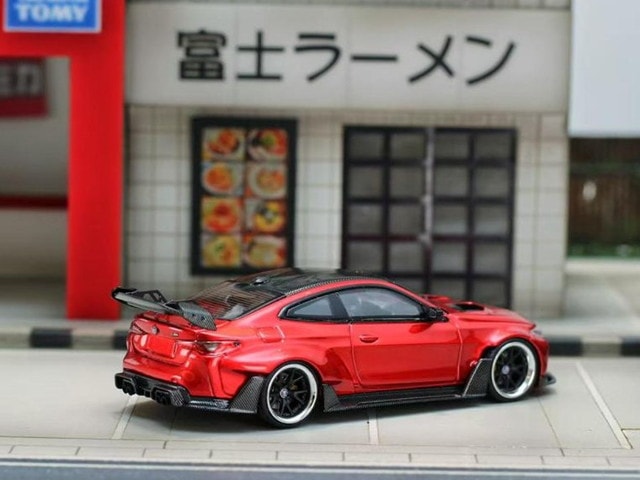 [ Pre-order ] SW Street Weapon 1:64 BMW G82 M4 GTR Wide-body Modified Modification Transparent Red