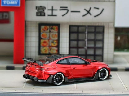 [ Pre-order ] SW Street Weapon 1:64 BMW G82 M4 GTR Wide-body Modified Modification Transparent Red
