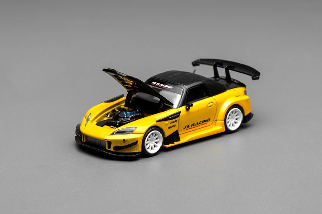 [ Pre-order ] M65146 MOTORHELIX 1:64 Honda S2000 J's Racing New Indy Yellow Pearl