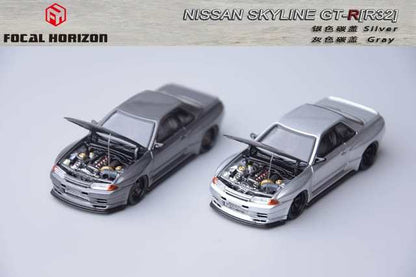 [ Pre-order ] Focal Horizon FH 1:64 Skyline GT-R R32 Silver with Carbon Hood