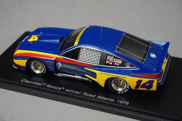 1:43 SPARK S0860 Chevrolet Monza Road Atlanta Winner 1976 #14 model car