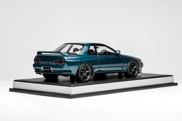 MH027MG MOTORHELIX 1:18 Nissan Skyline GT-R (R32) Customized Version Midnight Green model car
