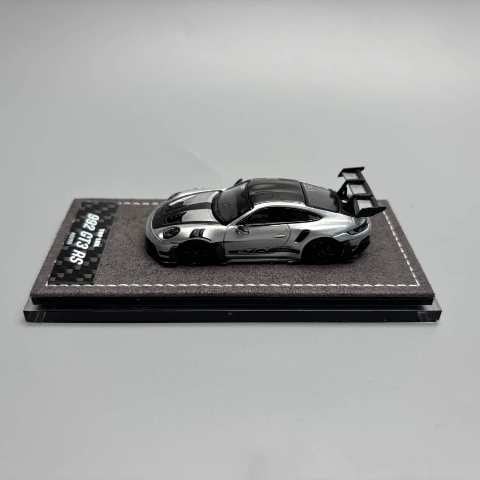[ Pre-order ] TOP LUX 1:64 Porsche 992 GT3 RS Silver with Carbon Top