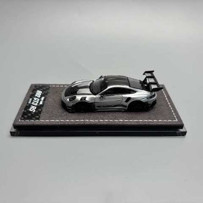 [ Pre-order ] TOP LUX 1:64 Porsche 992 GT3 RS Silver with Carbon Top