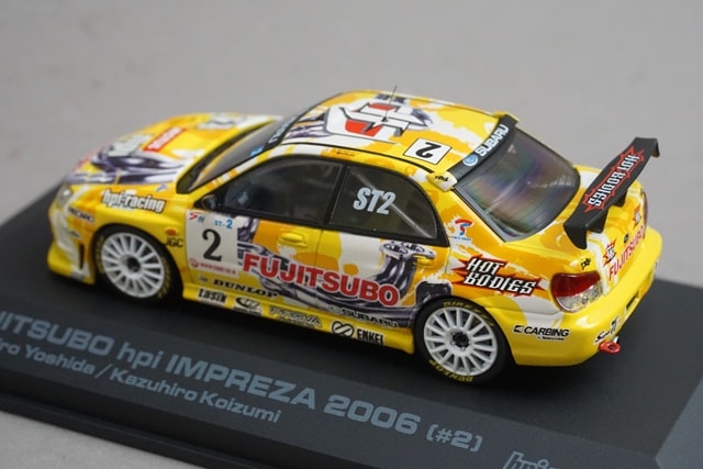 1:43 HPI 948 FUJITSUBO HPI Subaru Impreza 2006 #2 Toshihiro Yoshida Kazuhiro Koizumi model car