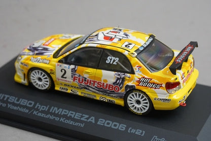 1:43 HPI 948 FUJITSUBO HPI Subaru Impreza 2006 #2 Toshihiro Yoshida Kazuhiro Koizumi model car