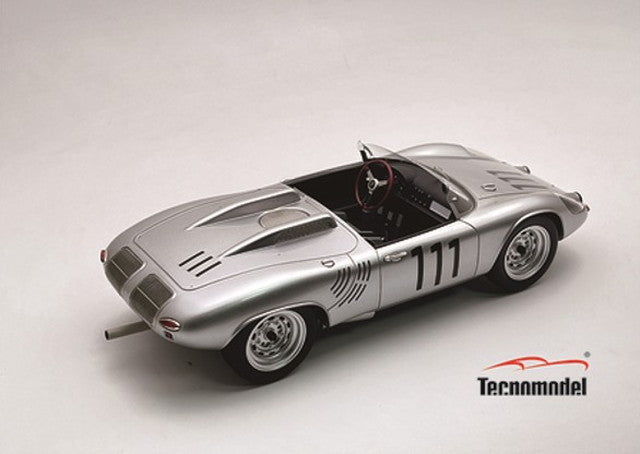 [ Pre-order ] TM18-306C Tecnomodel 1:18 Porsche 718 WRS Nürburgring 1000km 1962 3rd Place #111 G. Hill - H. Herrmann