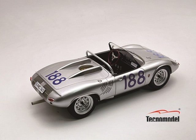 [ Pre-order ] TM18-306E Tecnomodel 1:18 Porsche 718 WRS Targa Florio 1964 #188 G. Hill - J. Bonnier
