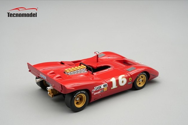 [ Pre-order ] TM43-66C Tecnomodel 1:43 Ferrari 612 Can-Am Mid-Ohio 3rd Place Finisher 1969 #16 Chris Amon
