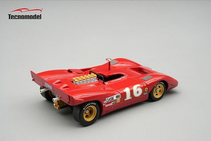 [ Pre-order ] TM43-66C Tecnomodel 1:43 Ferrari 612 Can-Am Mid-Ohio 3rd Place Finisher 1969 #16 Chris Amon