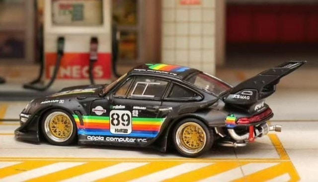 [ Pre-order ] SW Street Weapon 1:64 RWB 993 Matte Black Apple Racetrack High Tail