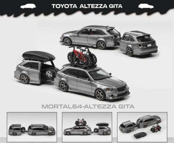 [ Pre-order ] MORTAL 1:64 Toyota Altezza Gita Silver Gray ELIXIR Trailer