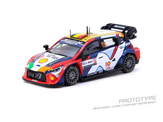 T64-089-24CR11 Tarmac Works 1:64 Hyundai i20 N Rally1 Hybrid Croatia Rally 2024 Thierry Neuville / Martijn Wydaeghe