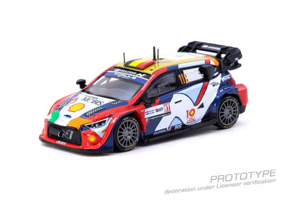 T64-089-24CR11 Tarmac Works 1:64 Hyundai i20 N Rally1 Hybrid Croatia Rally 2024 Thierry Neuville / Martijn Wydaeghe