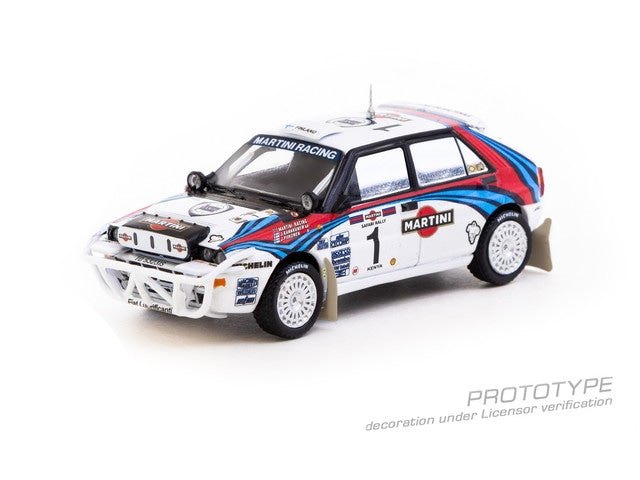 [ Pre-order ] T64-049-92SAF01 Tarmac Works 1:64 Lancia Delta HF Integrale Safari Rally 1992 Juha Kankkunen / Juha Piironen