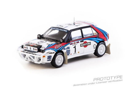 [ Pre-order ] T64-049-92SAF01 Tarmac Works 1:64 Lancia Delta HF Integrale Safari Rally 1992 Juha Kankkunen / Juha Piironen