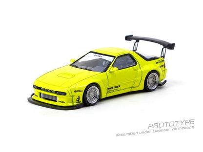 [ Pre-order ] T64R-066-YL Tarmac Works 1:64 Pandem Mazda RX-7 FC3S Yellow