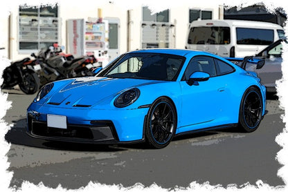 [ Pre-order ] EM758A Make Up EIDOLON 1:43 Porsche 911 (992) GT3 2021 Shark Blue