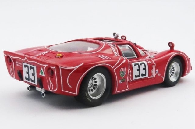 [ Pre-order ] BEST9640/2 Best Model 1:43 Alfa Romeo 33.2 Watkins Glen 6 Hours 1968 #33 Kwech/Martino