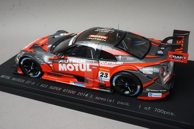 1:18 EBBRO KWAM120003 Dealer Special Order Nissan Motul Autech GT-R Super GT500 2014 #23 Special Pack