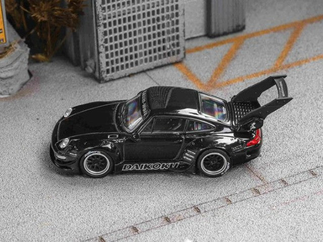 [ Pre-order ] Star Model 1:64 Rauh-Welt Wide-Body modification RWB993 High Wing Black Daikoku