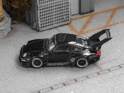 [ Pre-order ] Star Model 1:64 Rauh-Welt Wide-Body modification RWB993 High Wing Black Daikoku