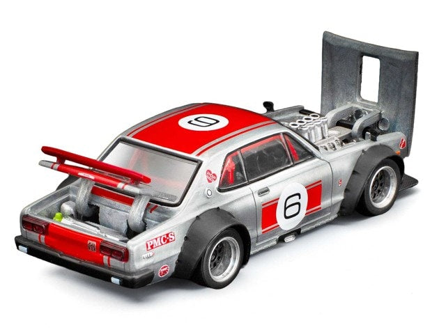 [ Pre-order ] PR640349 POP RACE × XCARTOYS 1:64 Nissan SKYLINE GT-R V8 DRIFT (HAKOSUKA) AIT 2025