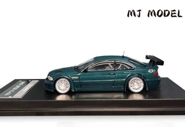 [ Pre-order ] MJ 1:64 M3 E46 GTR British Green hood opening and closing