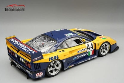 [ Pre-order ] TM18-429B Tecnomodel 1:18 Ferrari F40 LM Driver 24 Hours 1996 L. Della Noce / A. Olofsson / C. Rosenblad Magnetic Detachable Engine Hood