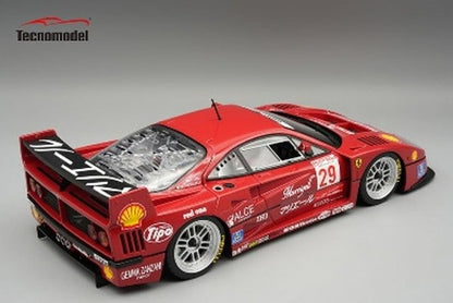 [ Pre-order ] TM18-429D Tecnomodel 1:18 Ferrari F40 LM BPR Suzuka 1996 M. Angelelli / Tetsuya Ota Detachable Engine Hood with Magnetic Assembly