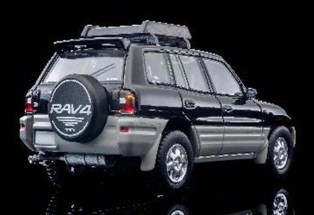 [ Pre-order ] LV-N354e Tomica Limited Vintage NEO 1:64 Toyota RAV4J V Extra Two-Tone Package (Black/Silver) 1996 Model 338970
