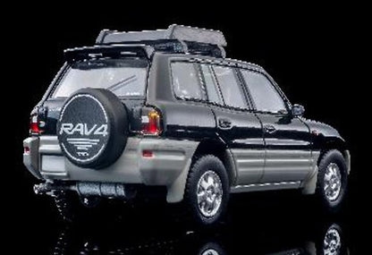 [ Pre-order ] LV-N354e Tomica Limited Vintage NEO 1:64 Toyota RAV4J V Extra Two-Tone Package (Black/Silver) 1996 Model 338970