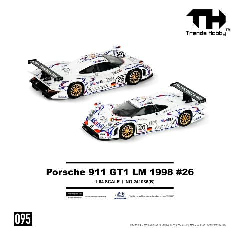 [ Pre-order ] 241085(B) Trends Hobby 1:64 Porsche GT1 Le Mans LM 1988 #26 -Champion