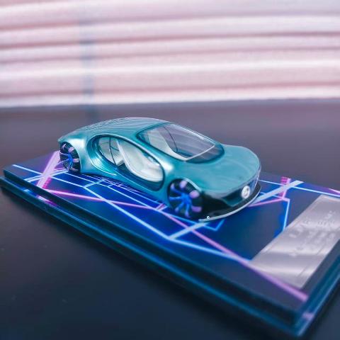[ Pre-order ] LMF 1:64 Benz Avatar concept car, Ice Blue