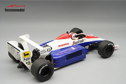 [ Pre-order ] TMD18-441C Tecnomodel 1:18 Toleman TG 184 USA United States Grand Prix 1984 J. Cecotto #20 with Driver Figure