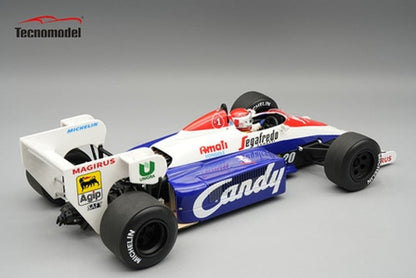 [ Pre-order ] TMD18-441D Tecnomodel 1:18 Toleman TG 184 Italian GP 1984 P. Martini #20 with Driver Figure