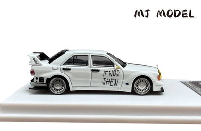 [ Pre-order ] MJ Model 1:64 190E W201 2.5-16 Evo Black-White