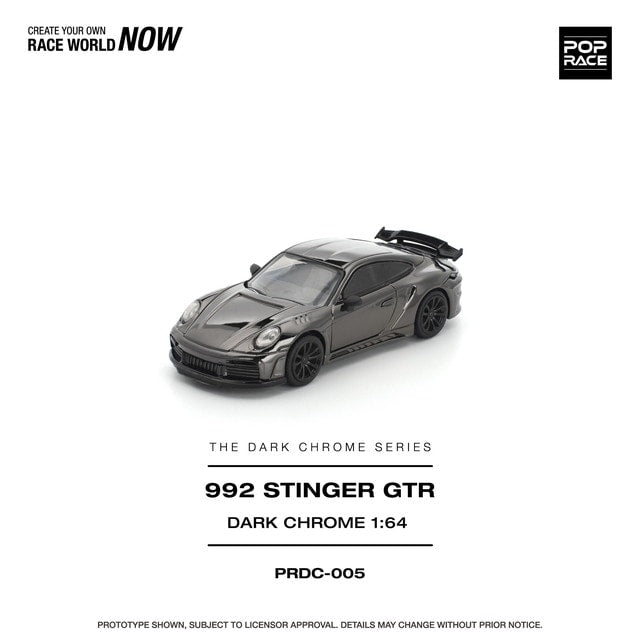 [ Pre-order ] PRDC005 POP RACE 1:64 992 Stinger GTR Dark Chrome