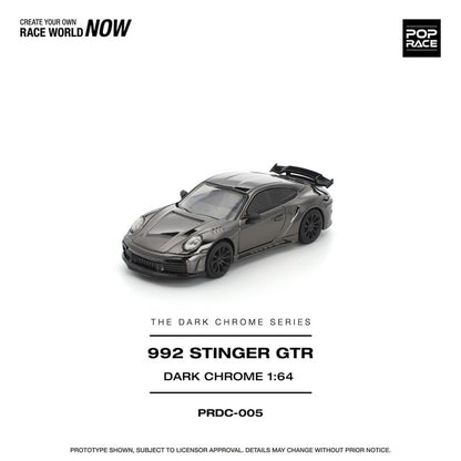 [ Pre-order ] PRDC005 POP RACE 1:64 992 Stinger GTR Dark Chrome