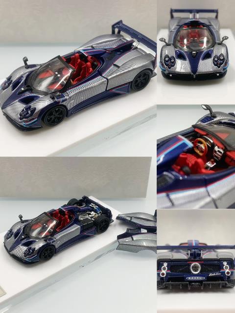 [ Pre-order ] TNT Model 1:64 Pagani Zonda Arrivederci Silver Blue